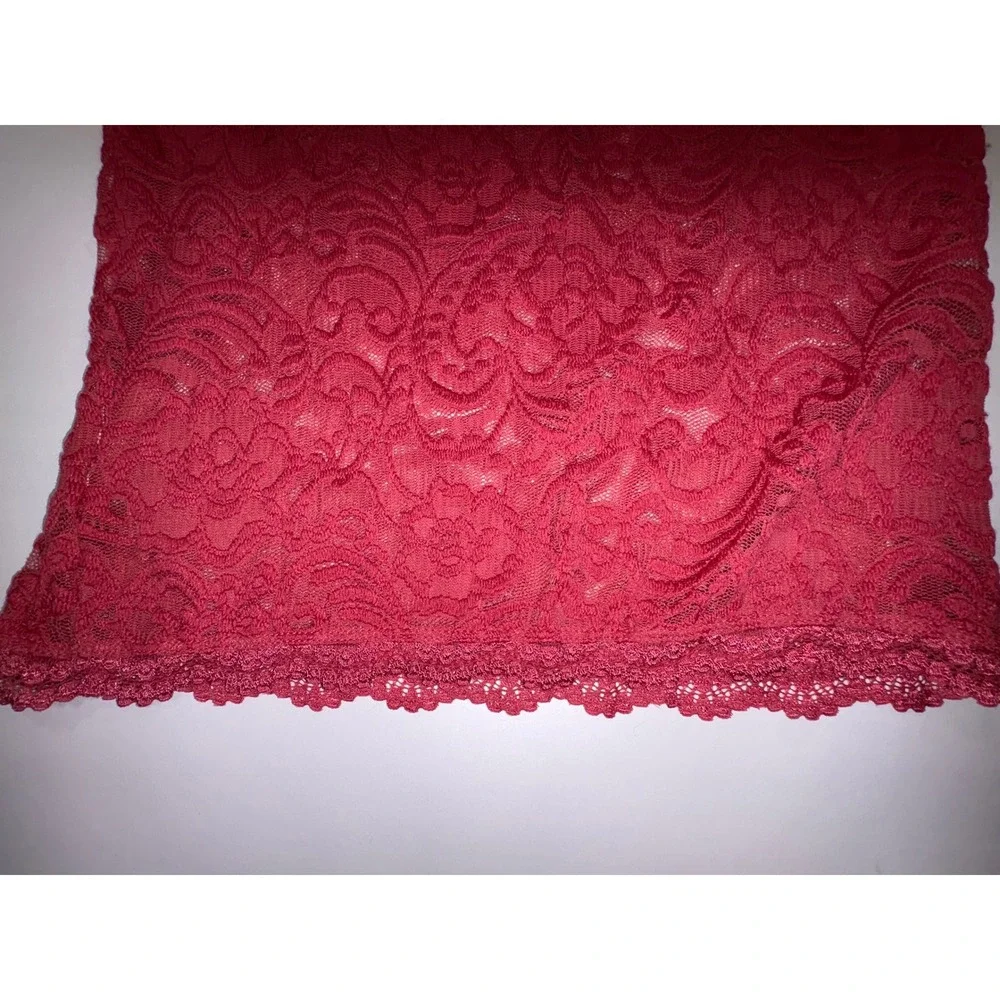 Jessica Simpson Maternity Lace Sheath Dress Long Sleeve Red Size S - Picture 6 of 7